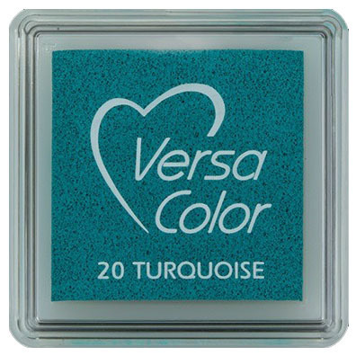 TSUKINEKO - Pigment Stempelkissen - Versa Color small 2,5 x 2,5 cm - Turquoise