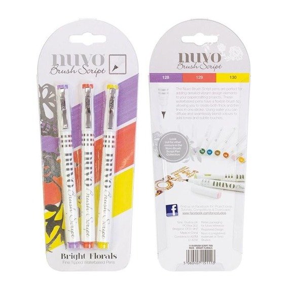 Tonic Nuvo Farb- und Kalligraphiemarker - Bright Florals