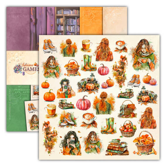 UHK Gallery Set 6 Blatt 30,5x30,5cm Scrapbooking Papier 250g, Autumn Games 