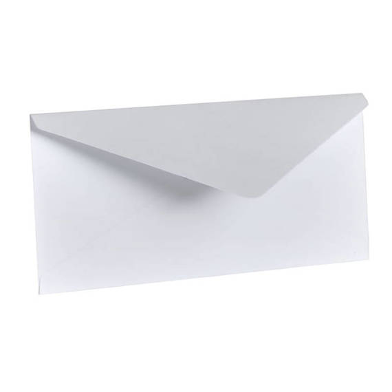Umschlag für eine DL-Karte weiß 11x22 - RzP