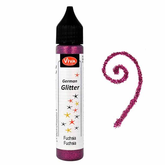 VIVA DECOR - German Glitter - Glitzer in Kleber - Rosa