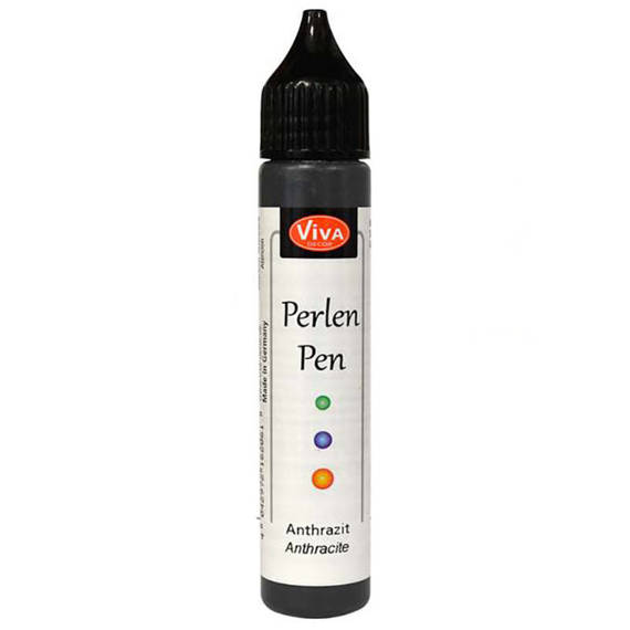 VIVA DECOR - Perlen Pen - flüssige Perlen - Anthrazit 802 