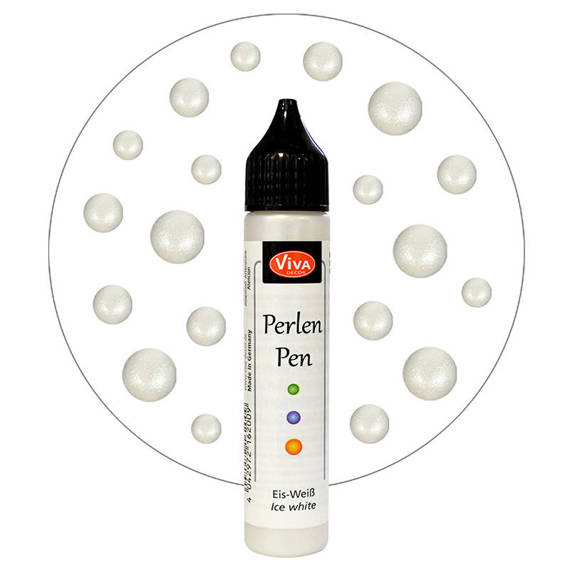 VIVA DECOR - Perlen Pen - flüssige Perlen - Ice White, Eisweiß 6423