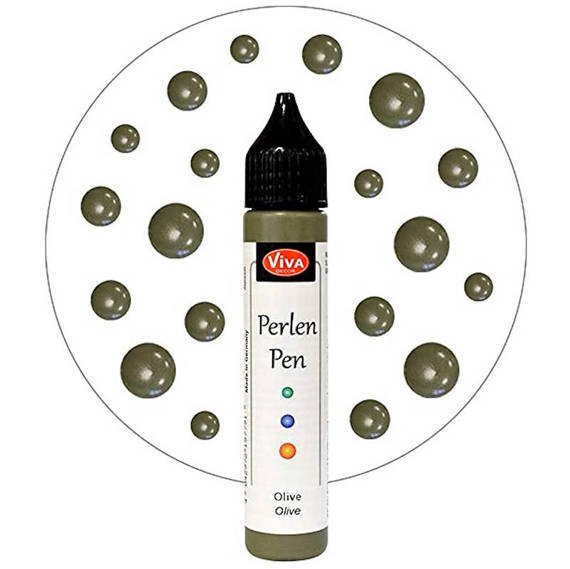 VIVA DECOR - Perlen Pen - flüssige Perlen - Olive 718