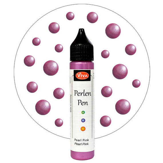 VIVA DECOR - Perlen Pen - flüssige Perlen - Pearl Pink Perlrosa 409