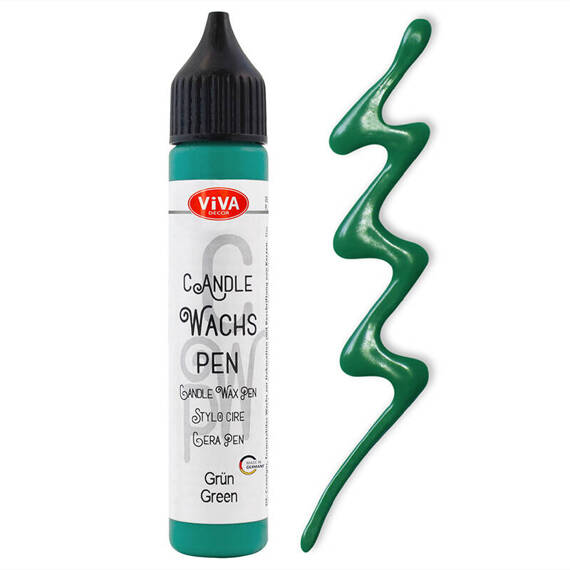 VIVA DECOR Wachs Pen - grün - Kerzenwachs-Stift
