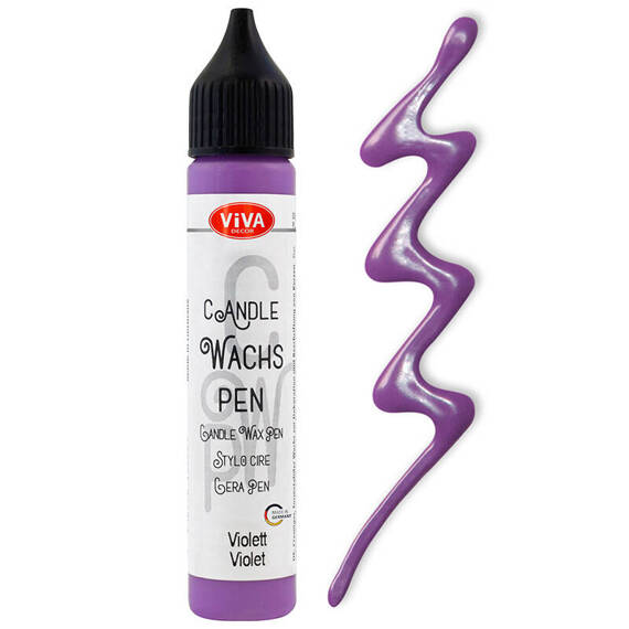 VIVA DECOR Wachs Pen - violett - Kerzenwachs-Stift