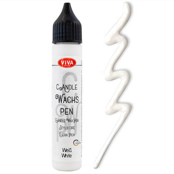 VIVA DECOR Wachs Pen - weiß - Kerzenwachs-Stift
