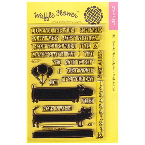 WAFFLE FLOWER Transparent Stempel Motivstempel Clear Stamp - On My Mark