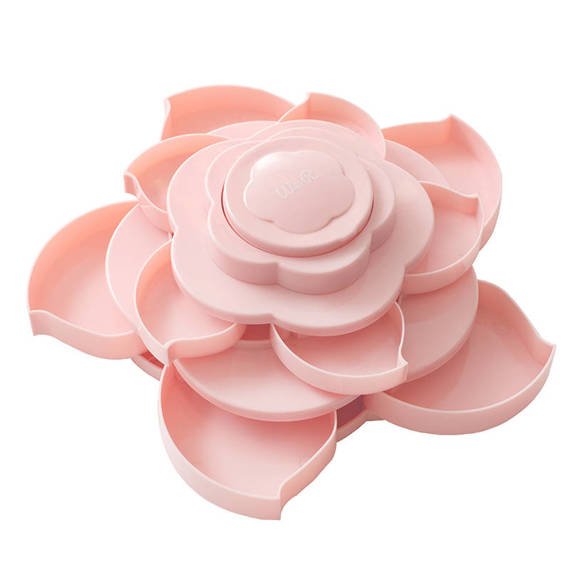 WE R MEMOERY KEEPERS - Bloom Embellishment Storage - Organizer in Blumenform - rosa