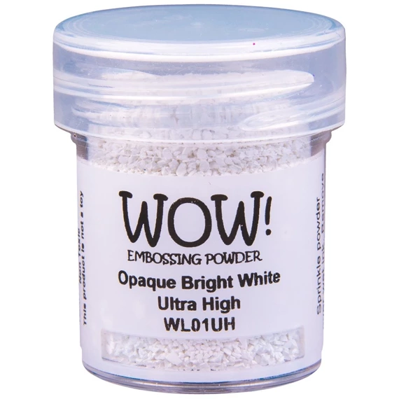 WOW! Embossing powder - Opaque Bright White Ultra High