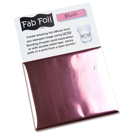 WOW Metallic Transfer Folie für Scrapbooking Decoupage 1mx10.1cm, Blush - rosa