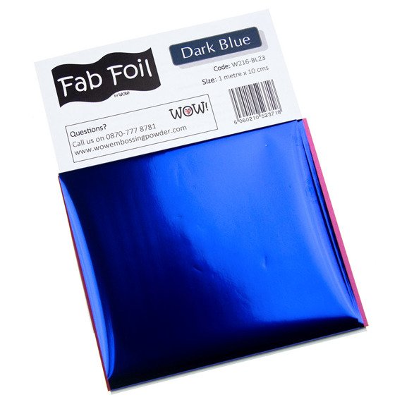 WOW Metallic Transfer Folie für Scrapbooking Decoupage 1mx10.1cm, Dark blue