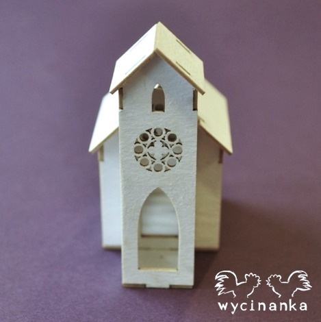 WYCINANKA - Kirche 3D mini CUTOUT