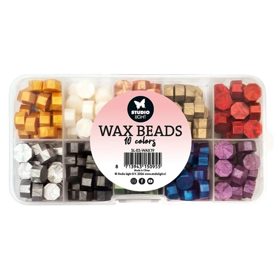 Wachsperlen - Wax beads Metallic - Studio Light - Wachsset