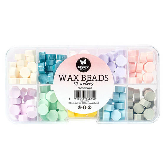 Wachsperlen - Wax beads Pastels - Studio Light - Wachs-Set