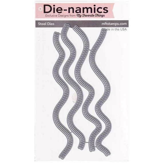 Wykrojnik - Die-namics - Stitched Whimsical Waves / fale
