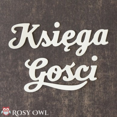 Wykrojnik - Rosy Owl - Księga Gości