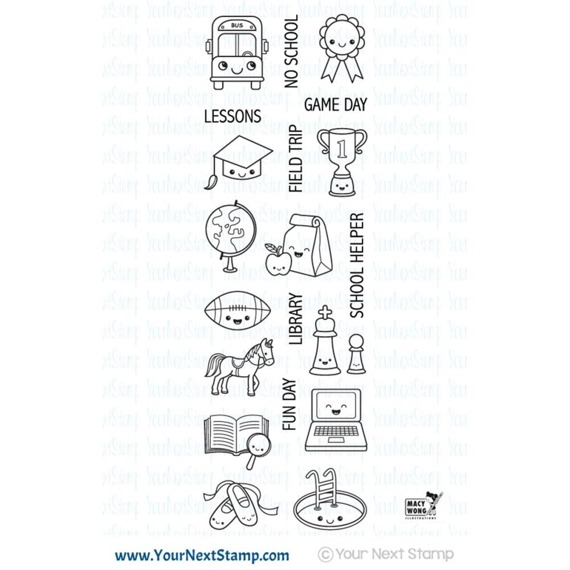 Your Next Stamp Motivstempel Clear Stamp Kids Activity Planning - Schulplanung für Kinder