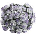  ROSEN Geöffnete 10mm 50Stk Scrapbooking Maulbeerpapier Blumen Flowers zweifarb 3