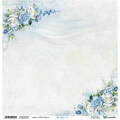 30x30cm doppelseitig Scrapbooking Papier - ScrapAndMe - Blue Roses 01/02