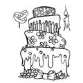 AGATERIA - Transparent Stempel Motivstempel A cake for any occasion -Eine Torte für jede Gelegenheit