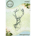 AGATERIA - Transparent Stempel Motivstempel Clear Stamp, Christmas Time Deer - Hirsche