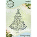 AGATERIA - Transparent Stempel Motivstempel Clear Stamp, Christmas Time - Weihnachtsbaum 