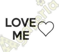 AGATERIA - Transparent Stempel Motivstempel Clear Stamp -  LOVE ME - Liebe mich 