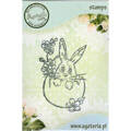 AGATERIA -Transparent Stempel Motivstempel Clear Stamp - Rabbit in the shell, Kaninchen in der Schale 