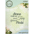 AGATERIA - Transparent Stempel Motivstempel Clear Stamp - Serce moje weź... 