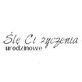 AGATERIA - Transparent Stempel Motivstempel Clear Stamp Śle Ci życzenia..- Untertitel PL 