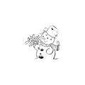 AGATERIA - Transparent Stempel Motivstempel Clear Stamp, Snowman, Schneemann 3 