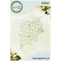 AGATERIA - Transparent Stempel Motivstempel Clear Stamp, Weintrauben Dekor 