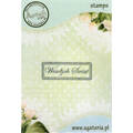 AGATERIA - Transparent Stempel Motivstempel Clear Stamp ,Wesołych Świąt 12 - Untertitel PL 