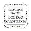 AGATERIA - Transparent Stempel Motivstempel Clear Stamp Wesołych Świąt - Untertitel PL 