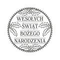 AGATERIA - Transparent Stempel Motivstempel Clear Stamp - Wesołych świąt...Untertitel PL Rad