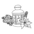 AGATERIA - Transparent Stempel Motivstempel - Lantern, Laternen