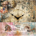 ALCHEMY OF ART 24Blatt 15x15cm doppelseitig Scrapbooking Papier, Steampunk Time