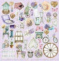 ALCHEMY OF ART 30x30cm einseitig Scrapbooking Papier 250g, The Provence Weekend