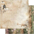 ALCHEMY OF ART Set 12Blatt 20x20cm doppelseitig Scrapbooking Papier, Natural beautiful