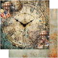 ALCHEMY OF ART Set 12Blatt 20x20cm doppelseitig Scrapbooking Papier, Steampunk Time