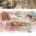 ALCHEMY OF ART Set 12Blatt 20x20cm doppelseitig Scrapbooking Papier, Steampunk Time