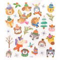 AUFKLEBER - DPCraft - Weihnachten Tiere 29pcs