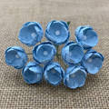 BUTTERBLUME Blumen 25mm 50Stk. Scrapbooking Maulbeerpapier, blau