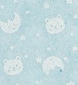 Bastelfilz mit Teddybären Monde 30x40cm Dekofilz Filzplatten Filzstoff 1mm, blau