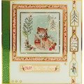 Blatt A4 - Hunkydory - Festlicher Fuchs - Weihnachtsfuchs