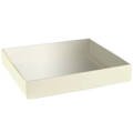 Box mit vollem Glas Quadrat Creme groß 15x15 - RzP