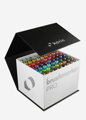 BrushmakerPRO Marker-Set auf Wasserbasis - MegaBox 60 Farben + 3 Blender