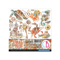 CIAO BELLA Setz 24Stk 15x15cm doppelseitigen Scrapbooking Papier -  Coral Reef